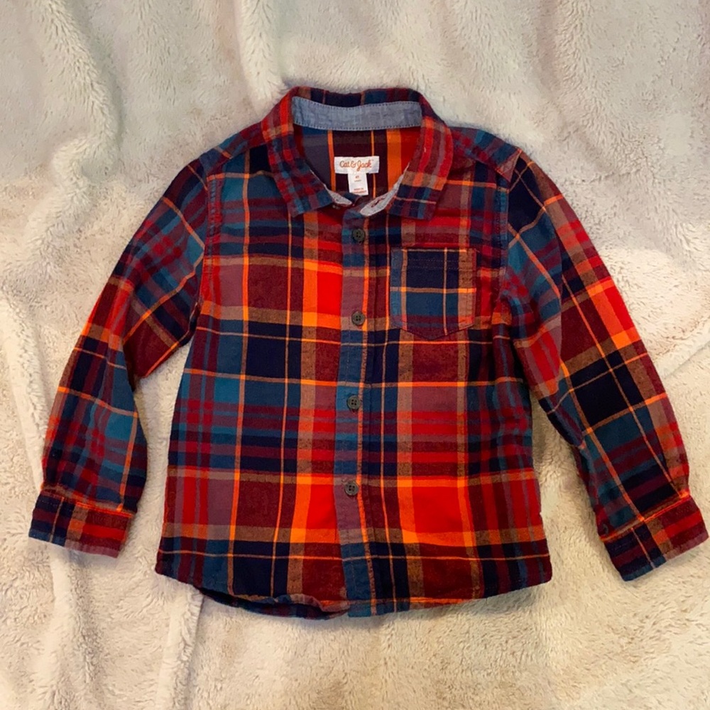 Bright and cheery fall flannel
